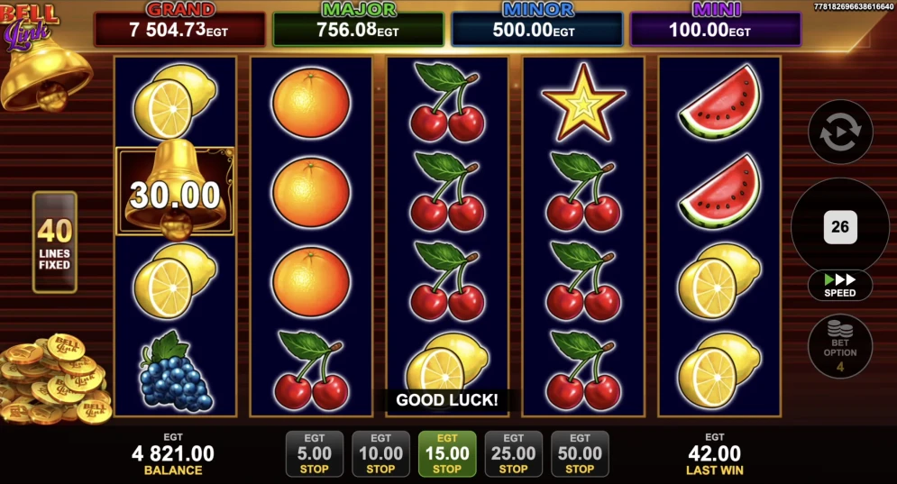 40 Super Hot Bell Link Slot